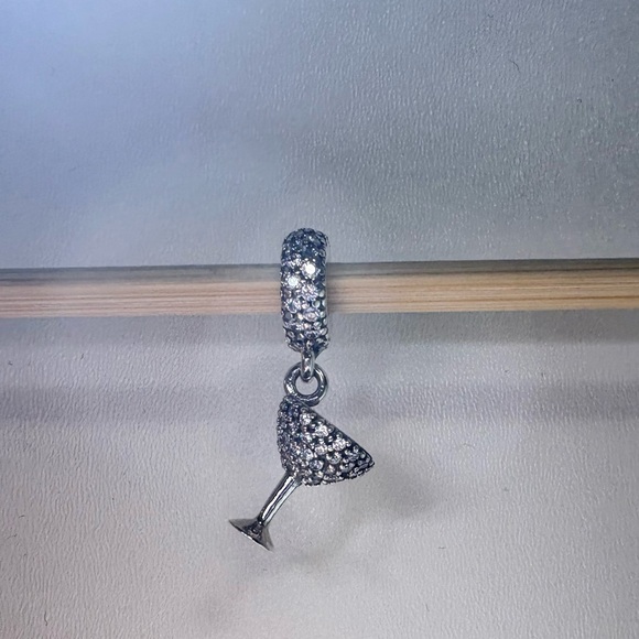 Pandora  Cocktail Glass Dangle Charm - Picture 3 of 7